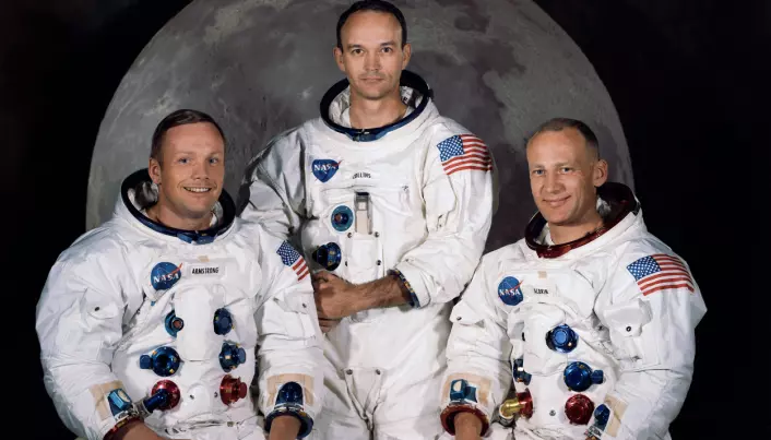 Her er gutta. Fra venstre: Armstrong, Collins og Aldrin. (Foto: NASA)
