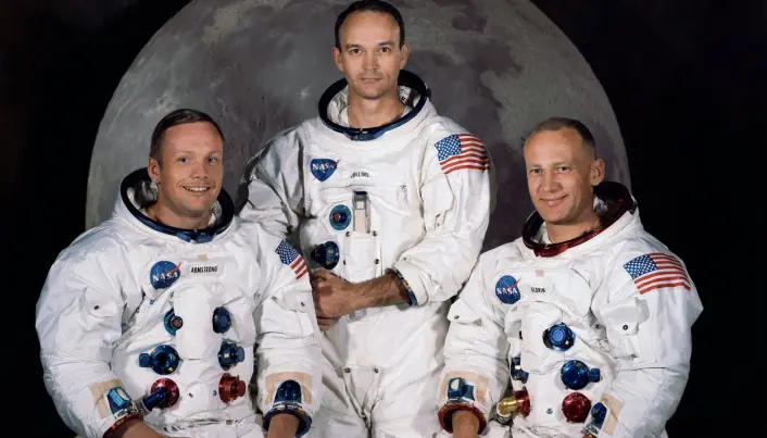 Her er gutta. Fra venstre: Armstrong, Collins og Aldrin. (Foto: NASA) Her er gutta. Fra venstre: Armstrong, Collins og Aldrin. (Foto: NASA)