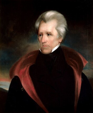 Portrett av Andrew Jackson, USAs syvende president. (Portrett: Ralph E. W. Earl)(Foto: www.whitehouse.gov) Portrett av Andrew Jackson, USAs syvende president. (Portrett: Ralph E. W. Earl)(Foto: www.whitehouse.gov)