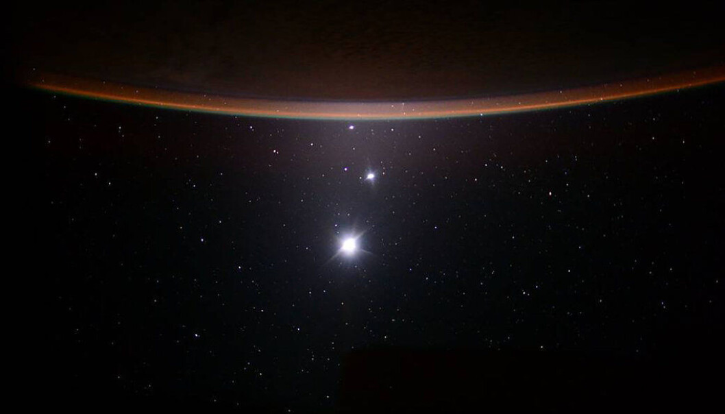 Månen, Venus og Jupiter. (Foto: NASA) Månen, Venus og Jupiter. (Foto: NASA)