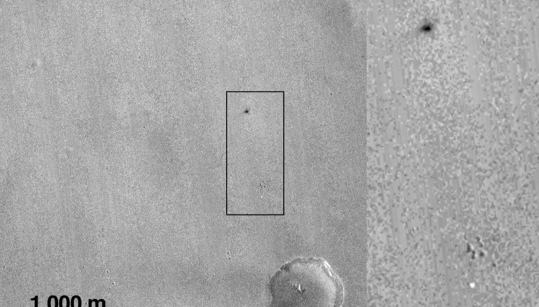 Spor av eksperimentell landingsmodul funnet på Mars