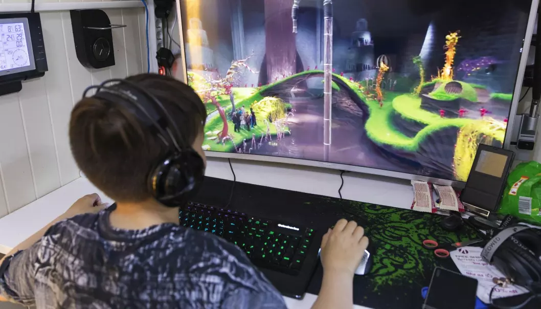 Barn og unge brukte i gjennomsnitt en time og 20 minutter på digitale spill i fjor. (Illustrasjonsfoto: Gorm Kallestad, NTB scanpix)
