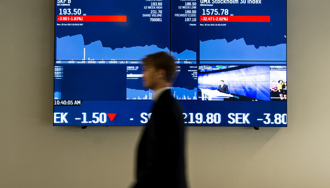 Svenske fondsforvaltere tjente hverken mer eller mindre penger på børsen enn folk flest. (Foto: Pontus Lundahl / NTB scanpix) Svenske fondsforvaltere tjente hverken mer eller mindre penger på børsen enn folk flest. (Foto: Pontus Lundahl / NTB scanpix)
