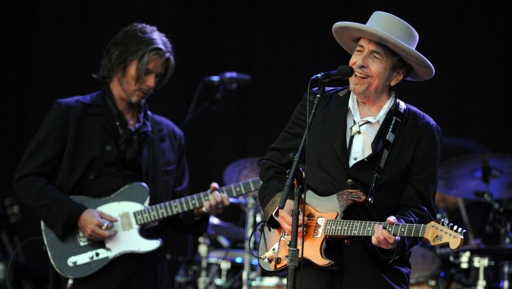 Legenden Bob Dylan, her avbildet på en musikkfestival i Frankrike i 2012. (Foto: AFP) Legenden Bob Dylan, her avbildet på en musikkfestival i Frankrike i 2012. (Foto: AFP)