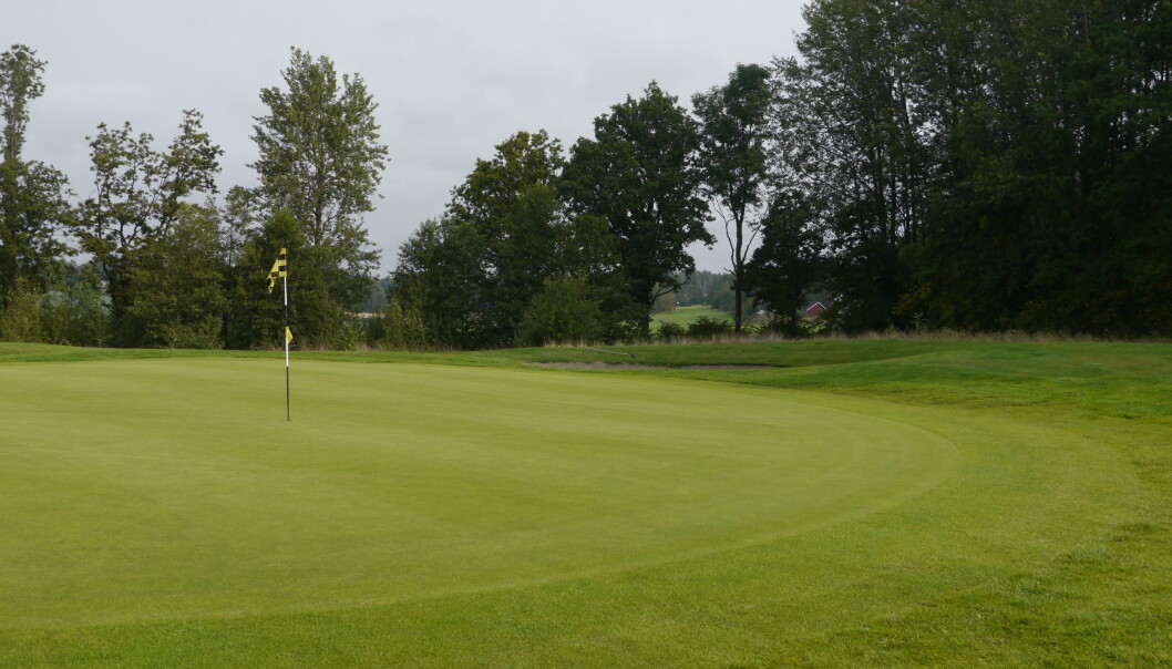 Det er mye som skal til for å holde gresset grønt og sterkt på golfbanen. (Foto: Siri Elise Dybdal) Det er mye som skal til for å holde gresset grønt og sterkt på golfbanen. (Foto: Siri Elise Dybdal)