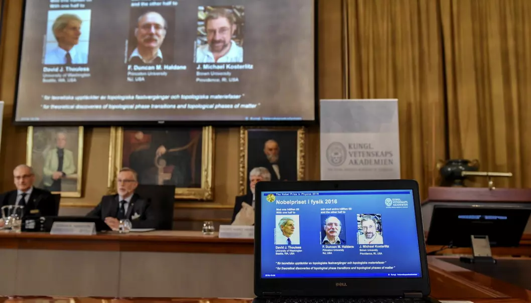 Britisk trio vinner for forskning på eksotisk materie i kvanteverdenen