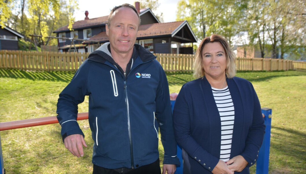 Pål Arild Lagestad og Karin Oddbjørg Kippe har forsket på hvor fysisk aktive barn er i barnehagen. (Foto: Nord universitet) Pål Arild Lagestad og Karin Oddbjørg Kippe har forsket på hvor fysisk aktive barn er i barnehagen. (Foto: Nord universitet)