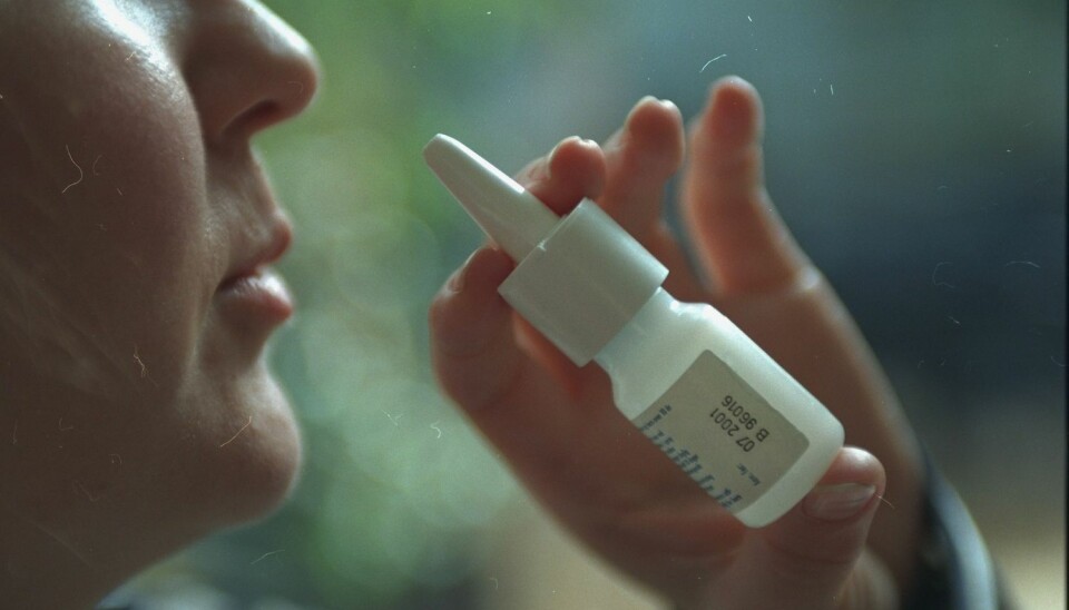 Vi vet ikke hvor mange i Norge som er avhengige av nesespray med xylometazolin eller oksymetazolin. Det legene opplever, er at avhengighet er et stort problem, og at misbrukerne i verste fall bruker sprayene annenhver time i årevis. (Foto: Trond Solberg, VG / NTB Scanpix)