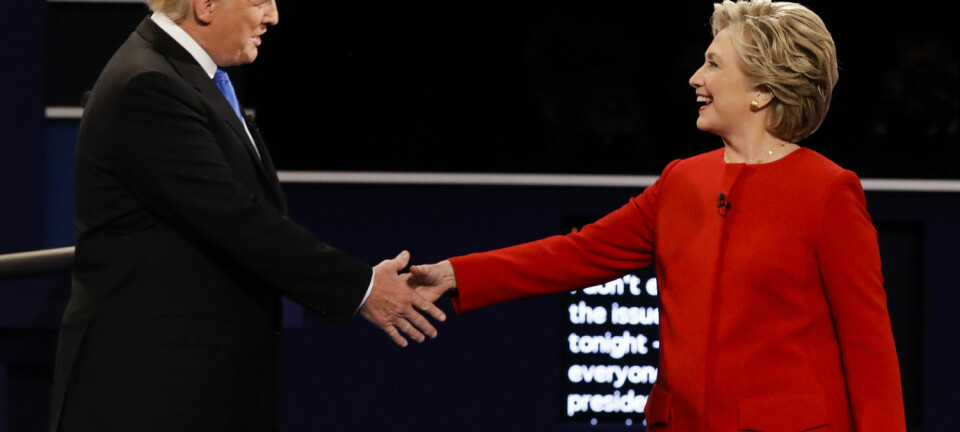 Retorikkekspert mener Hillary Clinton kom en anelse bedre ut av debatten enn det Donald Trump gjorde.  (Foto: AP Photo/David Goldman/NTB Scanpix)