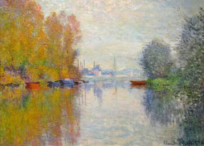 De fleste vil i dag være eninge i at Claude Monets "Autumn on the Seine at Argenteuil" fra 1873 er et godt kunstverk. Men i Monets samtid var impressjonistisk kunst utskjelt, forteller kunsthistoriker Jorunn Veiteberg. (Foto: Wikiart.org)