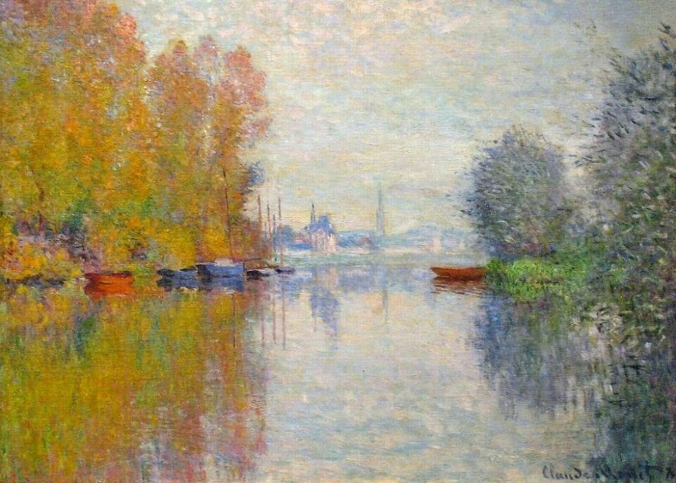 De fleste vil i dag være eninge i at Claude Monets 'Autumn on the Seine at Argenteuil' fra 1873 er et godt kunstverk. Men i Monets samtid var impressjonistisk kunst utskjelt, forteller kunsthistoriker Jorunn Veiteberg. (Foto: Wikiart.org)
