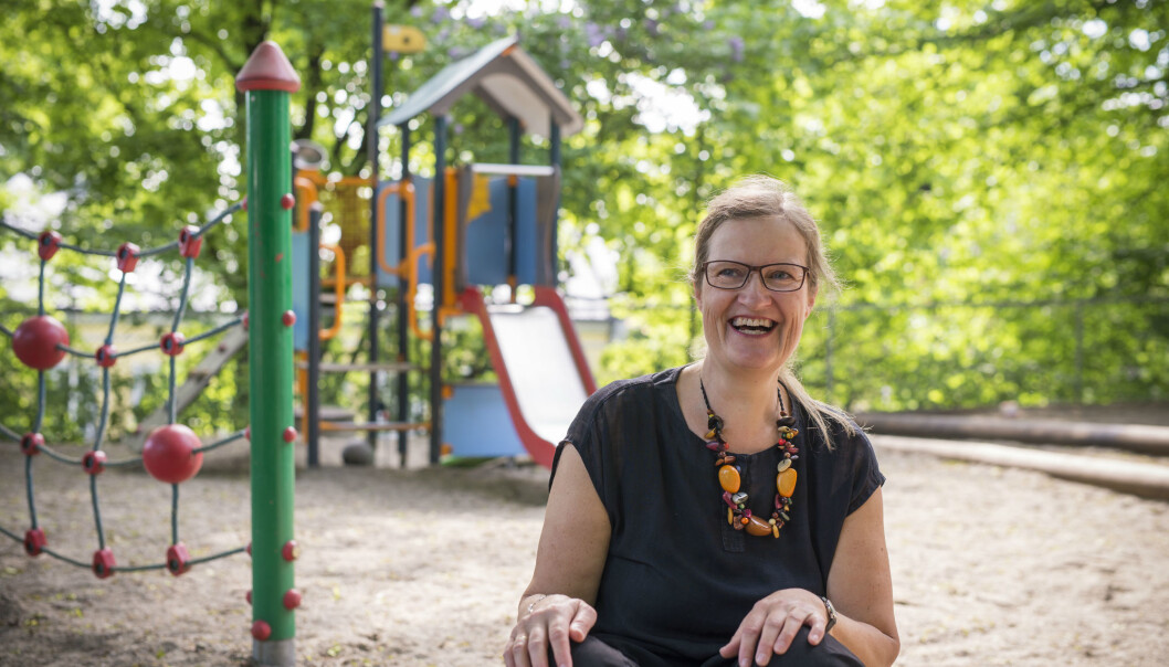 – Gjennom leken styrker barnet troen på seg selv. Det er verdt mer enn noe annet, sier Anne Greve. (Foto: Sonja Balci) – Gjennom leken styrker barnet troen på seg selv. Det er verdt mer enn noe annet, sier Anne Greve. (Foto: Sonja Balci)