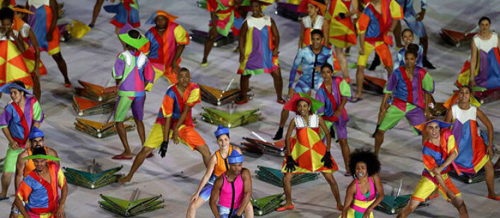 Fra åpningsseremonien i Rio. Foto: Getty Images Fra åpningsseremonien i Rio. Foto: Getty Images