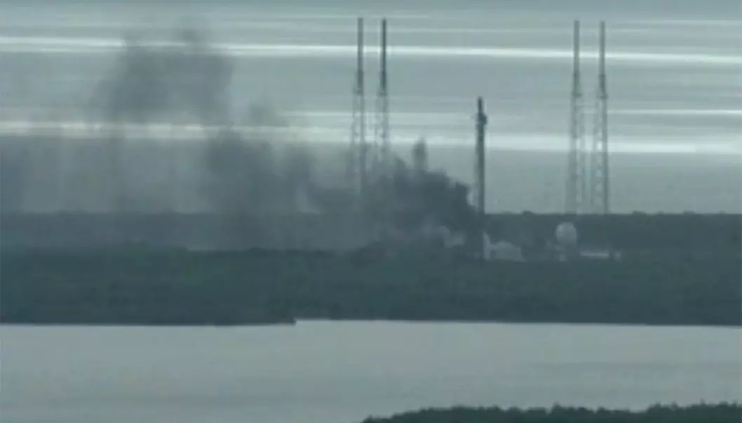 SpaceX-eksplosjonen kan utsette bemannet Falcon
