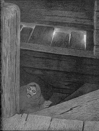 Theodor Kittelsens ikoniske tegning av Pesta på vei opp trappa. (Illustrasjon: Theodor Kittelsen, Wikimedia Commons) Theodor Kittelsens ikoniske tegning av Pesta på vei opp trappa. (Illustrasjon: Theodor Kittelsen, Wikimedia Commons)