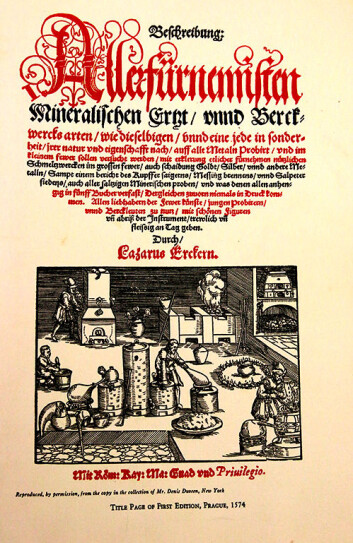 Pål Ulseth og Otto Lohne holdt seg til en oppskrift fra 1574 av den saksiske og bøhmiske myntmesteren Lazarus Ercker. (Foto: Idun Haugan, NTNU) Pål Ulseth og Otto Lohne holdt seg til en oppskrift fra 1574 av den saksiske og bøhmiske myntmesteren Lazarus Ercker. (Foto: Idun Haugan, NTNU)