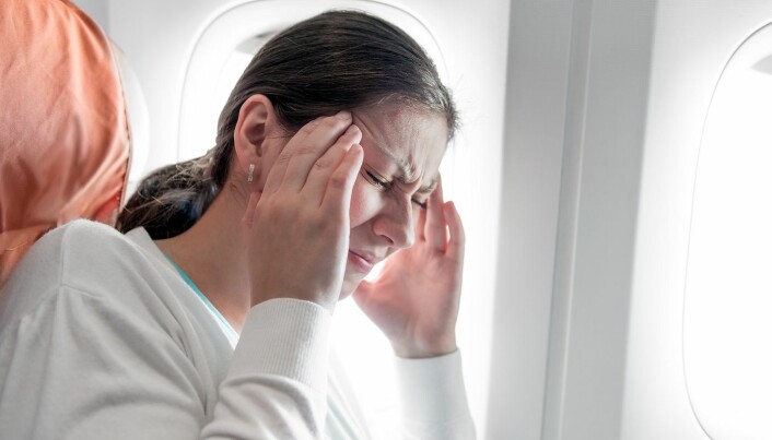 Oftest er det ørhet og besvimelse som skjer om bord på fly. (Illustrasjonsfoto: Colourbox)