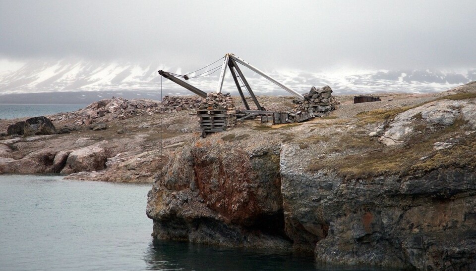 Utskipingskaia står som den ble forlatt tidlig på 1900-tallet. (Foto: Karine Nigar Aarskog)