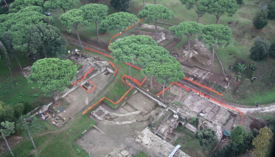 Portus utenfor Roma var en viktig havn i mer enn 400 år under Romerriket. Arkeologene har avdekket flere bygninger. Bildet er fra 2009. (Foto: Portus Project) Portus utenfor Roma var en viktig havn i mer enn 400 år under Romerriket. Arkeologene har avdekket flere bygninger. Bildet er fra 2009. (Foto: Portus Project)