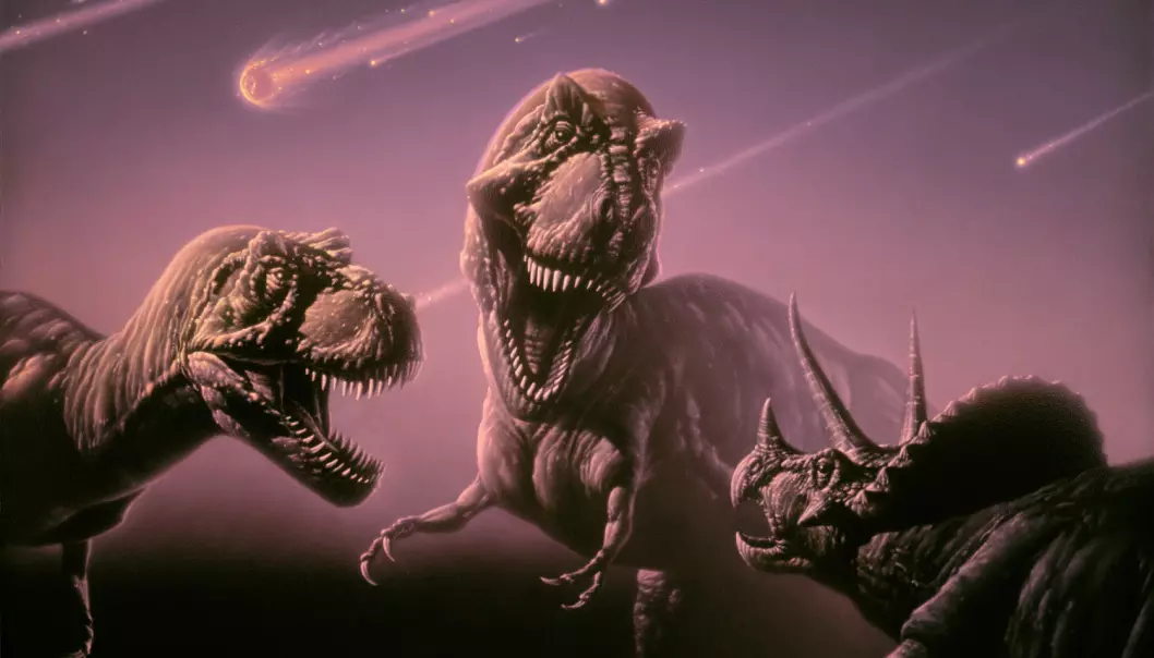 Asteroide kan ha drept dinosaurene med sot fra brennende olje