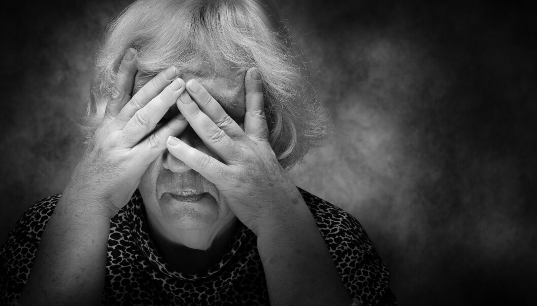 Resultatene av en ny studie tyder på at angst og angstsymptomer er utbredt blant sykehjemsbeboere med demens. (Foto: Oleg Golovnev / Shutterstock / NTB scanpix). Resultatene av en ny studie tyder på at angst og angstsymptomer er utbredt blant sykehjemsbeboere med demens. (Foto: Oleg Golovnev / Shutterstock / NTB scanpix).