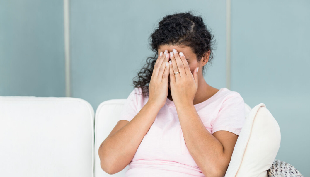 16 prosent av gravide kvinner fra etniske minoriteter rapporterer om depressive symptomer. (Illustrasjonsfoto: Shutterstock/NTB scanpix) 16 prosent av gravide kvinner fra etniske minoriteter rapporterer om depressive symptomer. (Illustrasjonsfoto: Shutterstock/NTB scanpix)