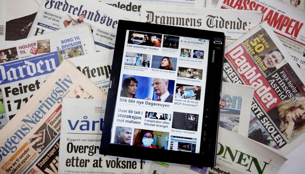 49 prosent av den norske befolkningen oppgir å være nyhetssultne. (Foto: Stian Lysberg Solum / NTB SCANPIX) 49 prosent av den norske befolkningen oppgir å være nyhetssultne. (Foto: Stian Lysberg Solum / NTB SCANPIX)