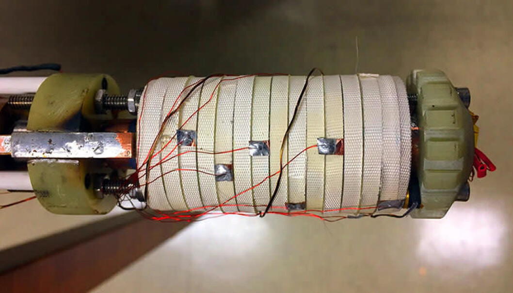 Magneten har fått navnet Little Big Coil 3. (Bilde: Fra studien Seungyong Hahn mfl: 45.5-tesla direct-current magnetic field generated with a high-temperature superconducting magnet, Nature, juni 2019) Magneten har fått navnet Little Big Coil 3. (Bilde: Fra studien Seungyong Hahn mfl: 45.5-tesla direct-current magnetic field generated with a high-temperature superconducting magnet, Nature, juni 2019)