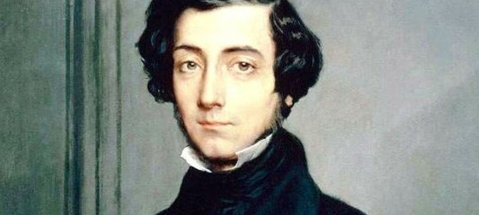 Franskmannen Alexis de Tocqueville ga etter en reise i USA for snart 200 år siden en samfunnsvitenskapelig beskrivelse av amerikanerne. Vi kan fortsatt kjenne igjen mye av det han fortalte om.  Maleri av Théodore Chassériau