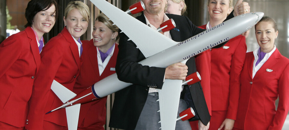 335 av Richard Bransons ansatte i Virgin Atlantic Airways klarte å kutte 21.500 tonn med karbonutslipp på åtte måneder. (Foto: Rob Griffith / NTB Scanpix)