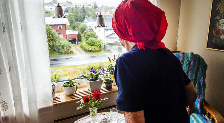 En av tre eldre bor alene