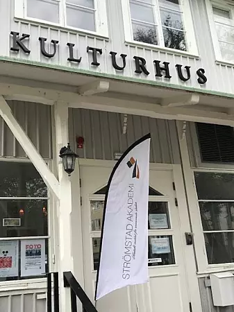 Strømstad Akademi arrangerte Vitenskapsfest i sommerbyen i Bohuslän i juni. (Foto: Siw Ellen Jakobsen)