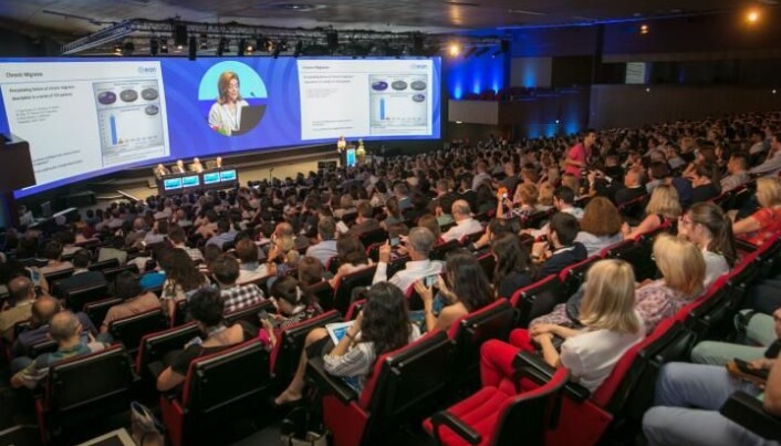 Studien ble presentert på the 5th Congress of the European Academy of Neurology i Oslo, lørdag 29. juni. (Foto: European Academy of Neurology) Studien ble presentert på the 5th Congress of the European Academy of Neurology i Oslo, lørdag 29. juni. (Foto: European Academy of Neurology)