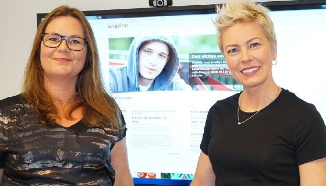 Redaksjonssjef Helene Eng (t.v) og redaktør Charlotte Reedtz er svært fornøyde med at Ungsinn har innfridd kravene og blitt vitenskapelig tidsskrift . (Foto: Mariann S. Karlsen) Redaksjonssjef Helene Eng (t.v) og redaktør Charlotte Reedtz er svært fornøyde med at Ungsinn har innfridd kravene og blitt vitenskapelig tidsskrift . (Foto: Mariann S. Karlsen)