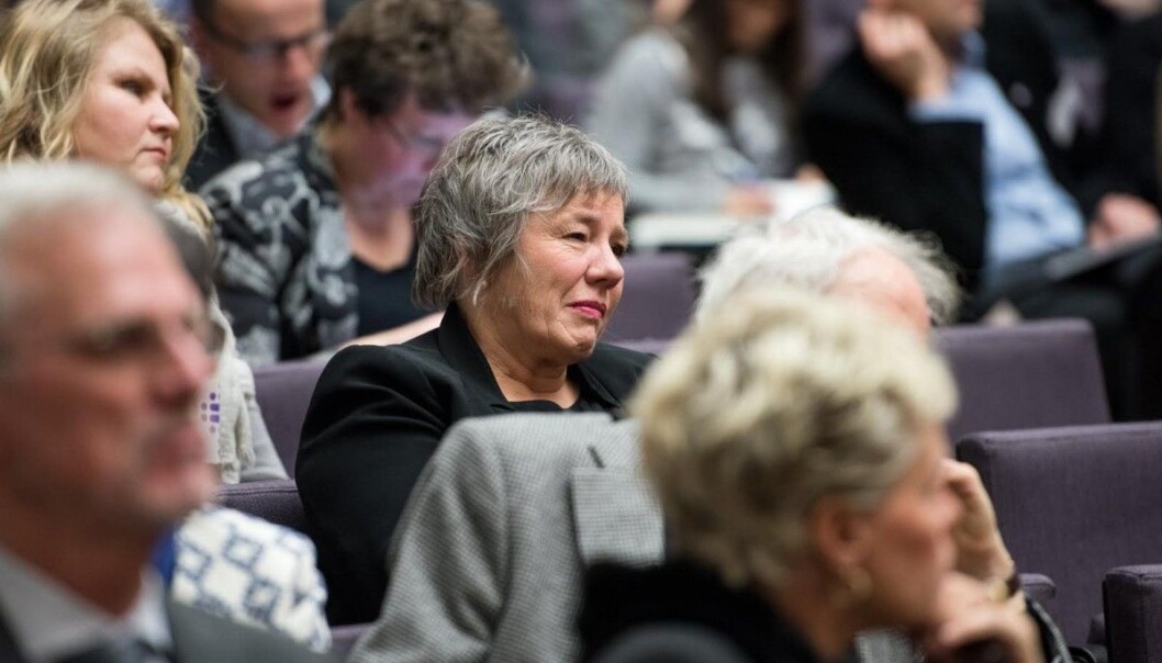 Rektor Liv Reidun Grimstvedt på Høgskulen Stord/Haugesund hadde de beste studentene på vårens deleksamen i matematikk. (Foto: Skjalg Bøhmer Vold/Khrono.) Rektor Liv Reidun Grimstvedt på Høgskulen Stord/Haugesund hadde de beste studentene på vårens deleksamen i matematikk. (Foto: Skjalg Bøhmer Vold/Khrono.)