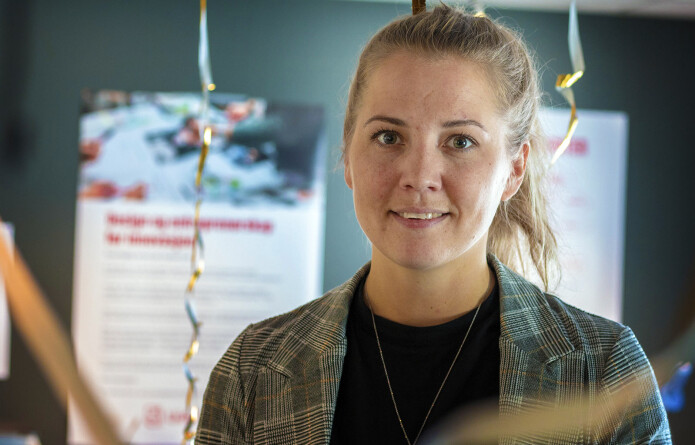 Stine Øyna disputerte for sin doktorgrad ved Handelshøyskolen ved UiA i mai. (Foto: Magnus Nødland Skogedal) Stine Øyna disputerte for sin doktorgrad ved Handelshøyskolen ved UiA i mai. (Foto: Magnus Nødland Skogedal)