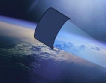 Brane Craft er et todimensjonalt, flatt romskip som har lav masse i forhold til overflaten. I første omgang skal den prøves ut for å hente ned romsøppel fra jordbane. (Foto: (Illustrasjon: NASA)) Brane Craft er et todimensjonalt, flatt romskip som har lav masse i forhold til overflaten. I første omgang skal den prøves ut for å hente ned romsøppel fra jordbane. (Foto: (Illustrasjon: NASA))