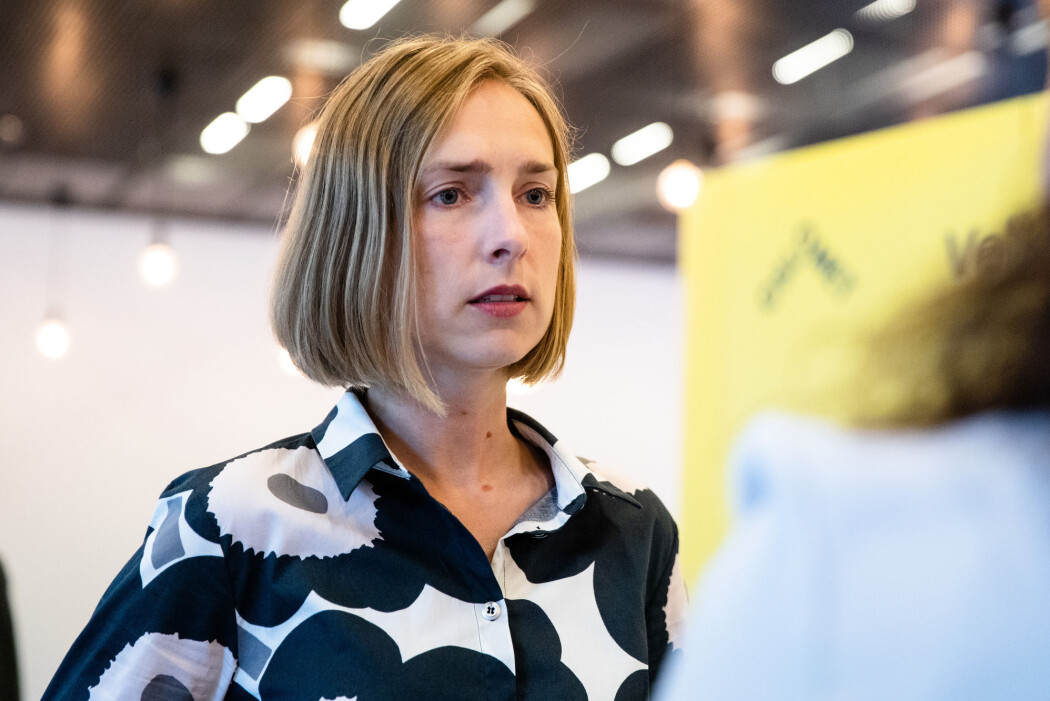 Forsknings- og høyere utdanningsminister Iselin Nybø før presentasjonen av opptakstallene for høyere utdanning på OsloMet tirsdag. (Foto: Audun Braastad / NTB scanpix) Forsknings- og høyere utdanningsminister Iselin Nybø før presentasjonen av opptakstallene for høyere utdanning på OsloMet tirsdag. (Foto: Audun Braastad / NTB scanpix)