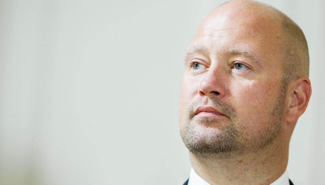 Bare i 7 av 2558 mediehenvendelser til Justisdepartementet førte henvendelsen til en endret eller ny politisk handling. Her nåværende justisminister Anders Anundsen. (Foto: Vegard Wivestad Grøtt / NTB scanpix) Bare i 7 av 2558 mediehenvendelser til Justisdepartementet førte henvendelsen til en endret eller ny politisk handling. Her nåværende justisminister Anders Anundsen. (Foto: Vegard Wivestad Grøtt / NTB scanpix)