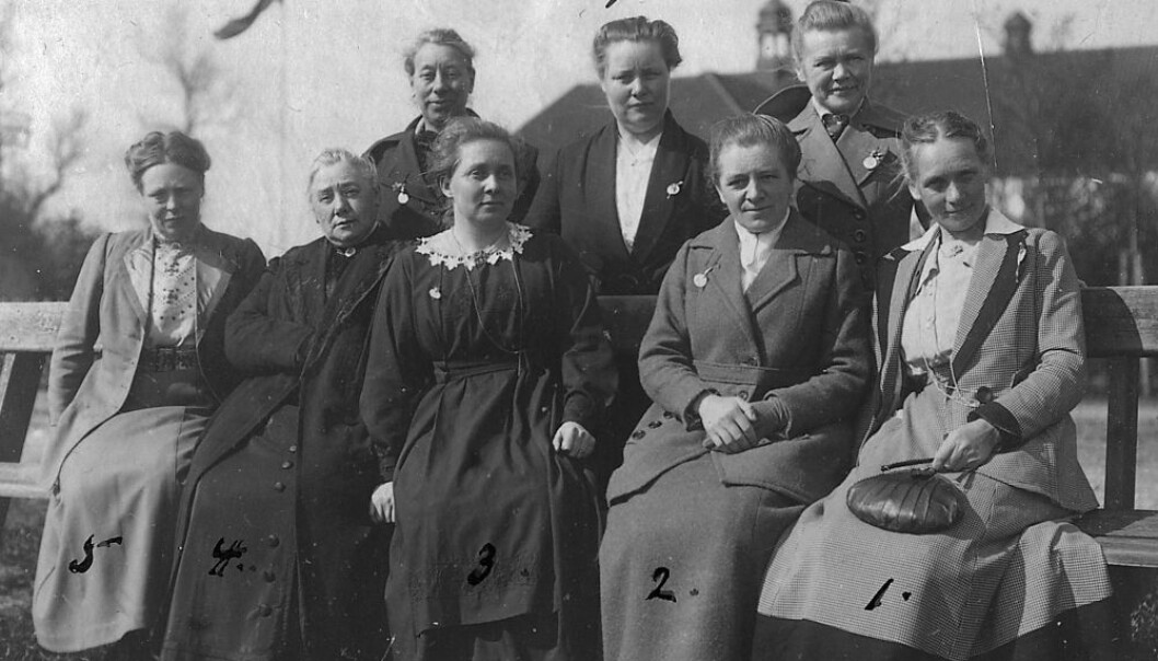 Bilde er tatt på den årlige misjonskonferansen Nyborgmøte, Hotel Nyborg Strand, Danmark i 1919. Bodil Biørn står bak til høyre. (Bildeutlån: Riksarkivet) Bilde er tatt på den årlige misjonskonferansen Nyborgmøte, Hotel Nyborg Strand, Danmark i 1919. Bodil Biørn står bak til høyre. (Bildeutlån: Riksarkivet)