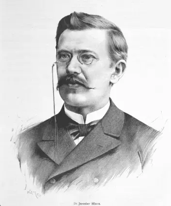 Jaroslav Hlava ble for ettertiden kjent som «Dr. Dr. Uplavici», eller «Dr. Blodig Diaré», etter at man forvekslet navnet hans med tittelen på forskningsartikkelen han skrev. (Foto: Wikimedia commons)