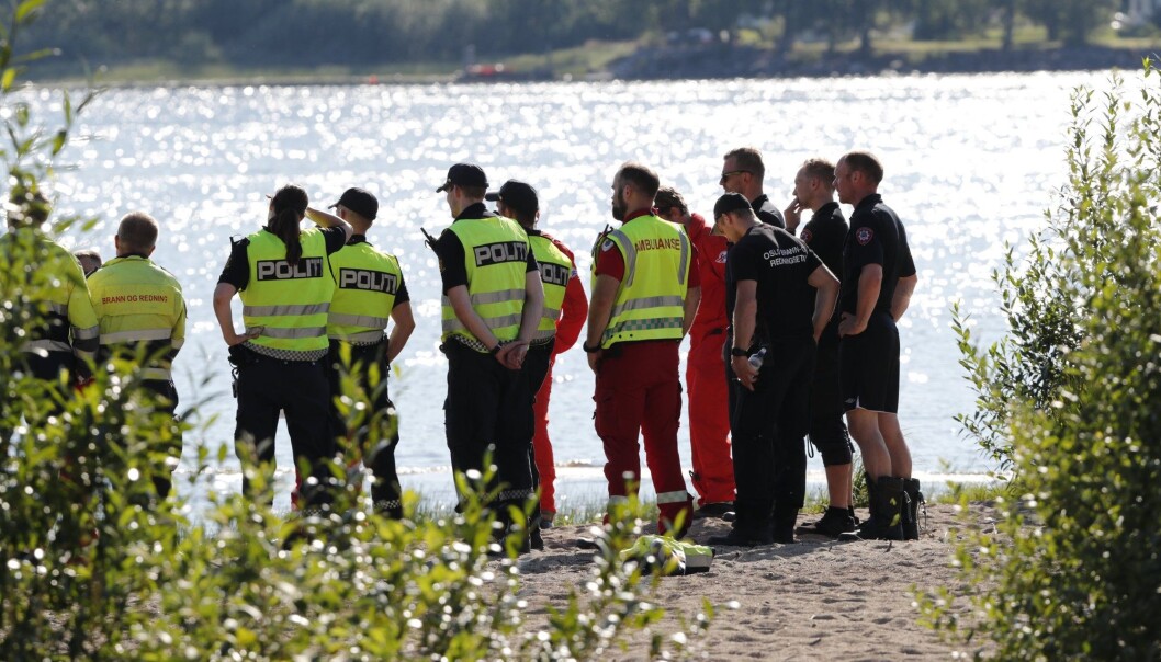 Bilde fra en av drukningene som media har skrevet om i sommer. (Foto: Terje Bendiksby / NTB scanpix) Bilde fra en av drukningene som media har skrevet om i sommer. (Foto: Terje Bendiksby / NTB scanpix)