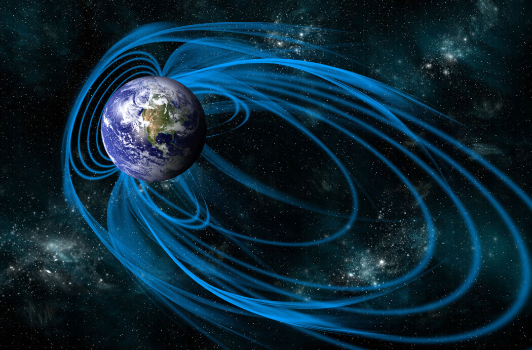 Jordas magnetfelt skifter retning med jevne mellomrom. Er det i ferd med å skje nå? (Illustrasjon: Marc Ward / Shutterstock / NTB scanpix) Jordas magnetfelt skifter retning med jevne mellomrom. Er det i ferd med å skje nå? (Illustrasjon: Marc Ward / Shutterstock / NTB scanpix)
