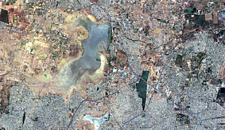 Chennai, India, 15. juni 2019. (Foto: Maxar Technologies via AP) Chennai, India, 15. juni 2019. (Foto: Maxar Technologies via AP)