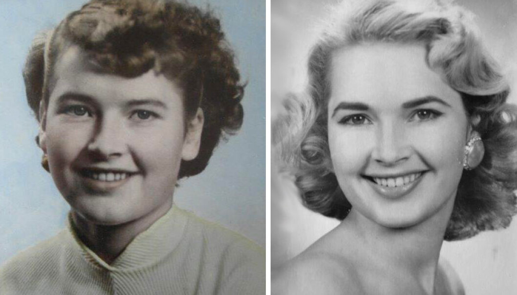 Flere tusen unge, ugifte kvinner fra Agderfylkene dro til USA de første tiårene etter andre verdenskrig. De fleste la raskt om klesstilen og hårfrisyren til amerikansk mote og kultur, slik som denne unge kvinnen. Bildet til venstre viser hennes tenåringsutseende i Norge, og til høyre hvordan hun endret stil i USA. (Foto: privat, montasje: Arnfinn Christensen, forskning.no) Flere tusen unge, ugifte kvinner fra Agderfylkene dro til USA de første tiårene etter andre verdenskrig. De fleste la raskt om klesstilen og hårfrisyren til amerikansk mote og kultur, slik som denne unge kvinnen. Bildet til venstre viser hennes tenåringsutseende i Norge, og til høyre hvordan hun endret stil i USA. (Foto: privat, montasje: Arnfinn Christensen, forskning.no)