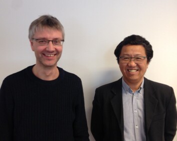 Alf Egil Jensen og Litian Wang har samarbeidet tett i jakten på materialer som gir bedre støydemping i hurtigbåter. (Foto: Fireco) Alf Egil Jensen og Litian Wang har samarbeidet tett i jakten på materialer som gir bedre støydemping i hurtigbåter. (Foto: Fireco)