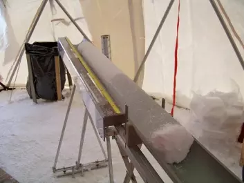 Ice cores from Svalbard provide a record of climate history (Photo: SVICECLIM)