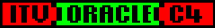 Logo for den private fjernsynskanalen ITVs tekst-tv Oracle. (Foto: (Figur: The Teletext Museum)) Logo for den private fjernsynskanalen ITVs tekst-tv Oracle. (Foto: (Figur: The Teletext Museum))