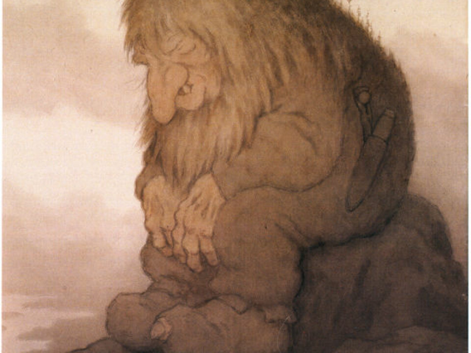 It wasn’t until the end of the 19th century that trolls were presented in their current visual form, after Th. Kittelsen and his colleagues drew them for Asbjørnsen and Moe’s very popular collections of folktales. The illustrations correlated so well with trolls as people imagined them that few people now envision them in any other way. (Photo: Lauvlia)