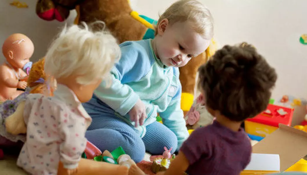 Children with language difficulties often play alone. (Photo: Colourbox)